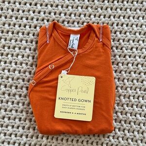 Copper Pearl Orange Knotted Gown